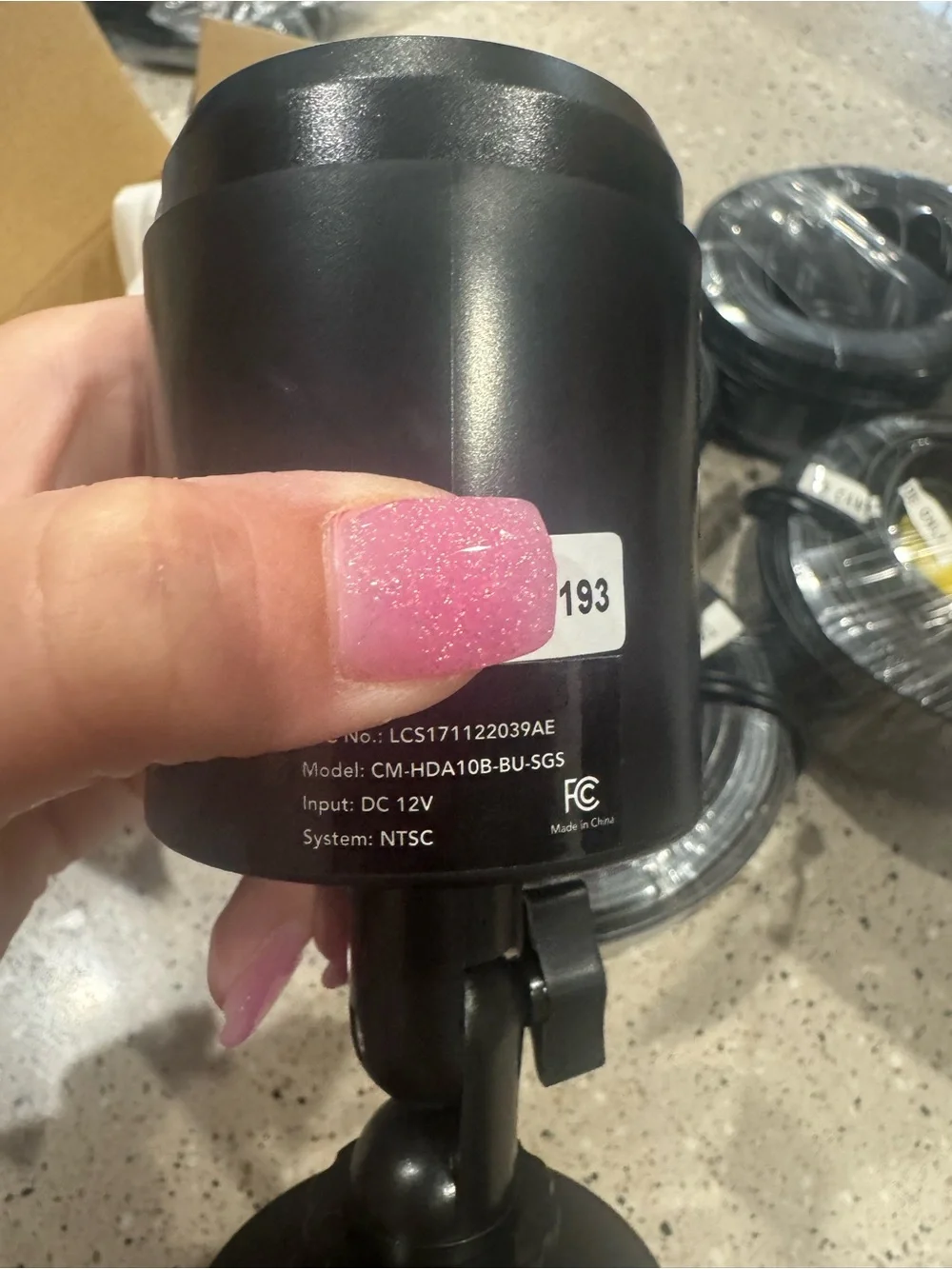 2.0 Black Security Video Camera